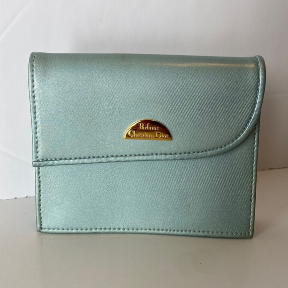 Dior Bags Vintage Christian Dior Blue Toiletry Bag Poshmark